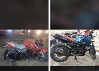 Recherche propriétaires de deux motos à vendre