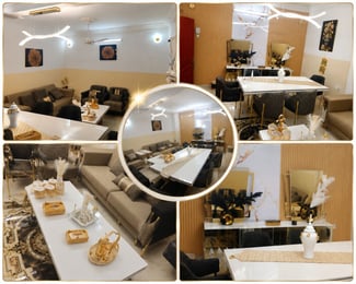 Salon complet neuf avec décoration moderne