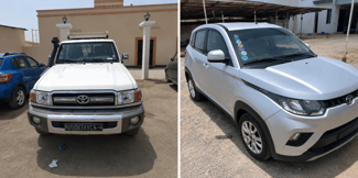 Toyota hard top et Mahindra KUV100