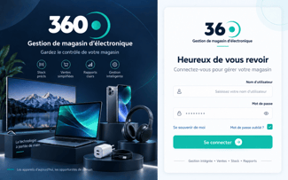 Logiciel 360 de gestion pour magasins d’électronique