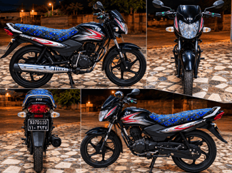 Moto TVS Sport 100 cc noir et rouge en bon état