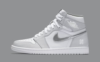 Air Jordan 1 High gris et blanc neuve taille 43-44