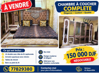 Chambre à coucher en bon état