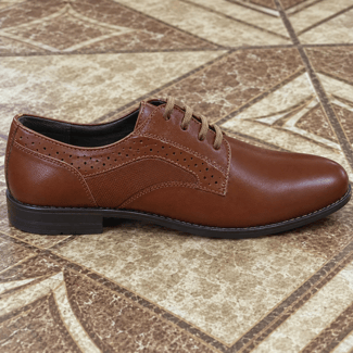 Chaussures homme cuir marron élégantes et classiques