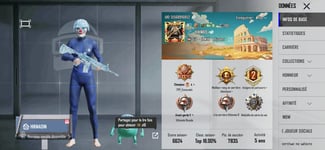 Compte PUBG avec arme améliorée et tenue spéciale