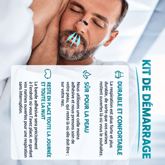 Dilatateur nasal pour sport, sommeil et performance optimale