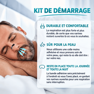 Dilatateur nasal pour sport, sommeil et performance optimale