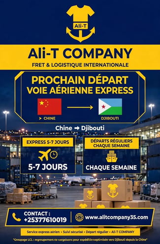 Fret maritime LCL Chine-Djibouti, départ octobre 2026