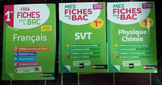 Fiches de révision BAC 1ère neuves en Physique, SVT, Français