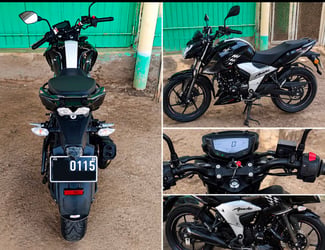 Moto TVS Apache 160 4V, comme neuve