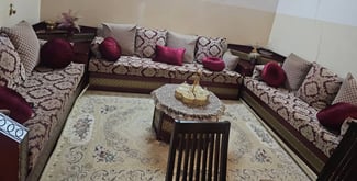 Salon marocain traditionnel Living en bont état