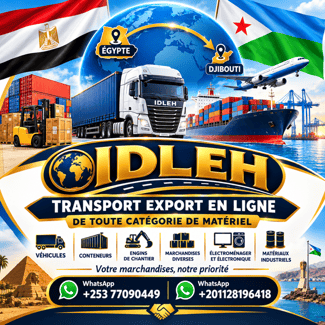 Transport et export de matériels entre Égypte et Djibouti fiable et professionnel