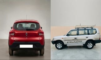 Renault Kwid 2019 & Toyota Land Cruiser Prado 1997 en bon état