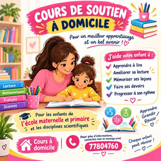 Cours particuliers à domicile pour soutien scolaire personnalisé