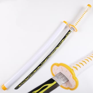 Katana Zenitsu en bois, idéal cosplay ou déco