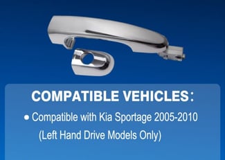 Poignée porte conducteur Kia Sportage 2004-2010 neuve compatible Hyundai Tucson