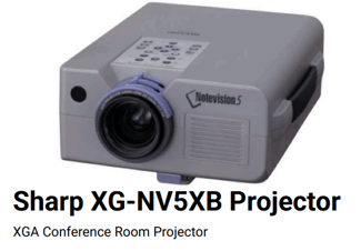 Projecteur Sharp XG-NV5XB LCD 5, testé sans télécommande