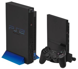 Console PlayStation 2 avec 2 manettes et 11 jeux en bon état