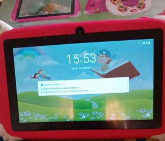 Tablette tactile enfant 7 pouces avec stylet et accessoires