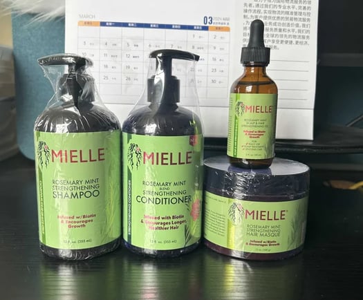 Mielle Rosemary Mint Collection - Shampoo, Hair Masque & Conditioner Bundle