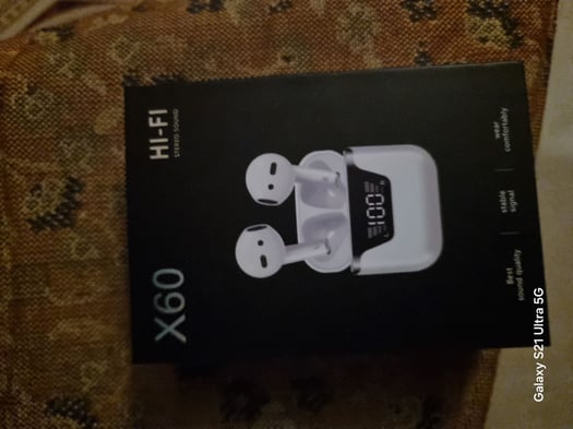 Écouteurs sans fil Ear Buds X60, comme neufs