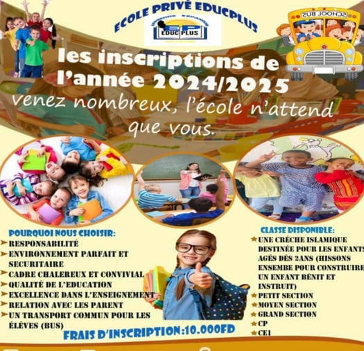 Ecole Privée Maternelle Educplus - Gabode 4 Cité Dawaleh - Inscription 2024/2025