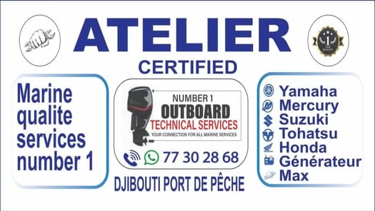 Garage de Réparation de hors-bord إصلاح القوارب السريعة Speedboat repair