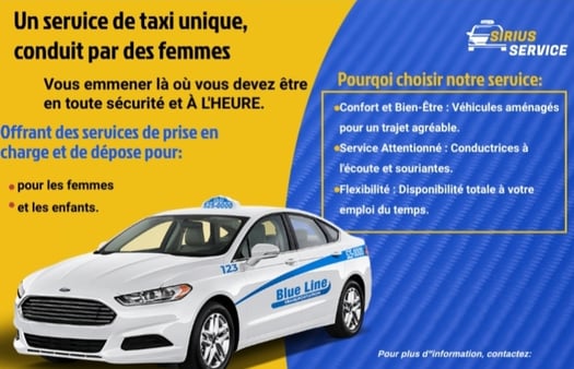 Transport de taxi pour femmes et enfants - Services par des femmes