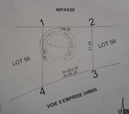 Terrain de 625 m² à vendre au PK13, proche mosquée Um Salamaa