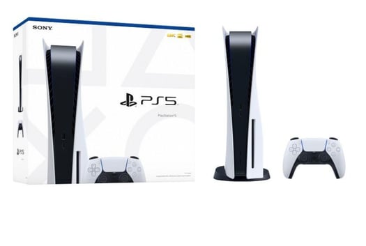 PlayStation 5 + 2 manettes originales personnalisées + 2 jeux