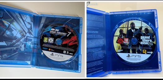 Jeux PS5 - GTA 5 et Gran Turismo 7 - CD presque neufs