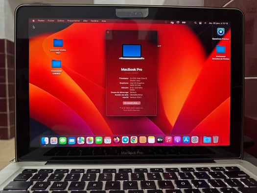 MacBook Pro 2011, 512 GB, 8GB Ram, en excellent état