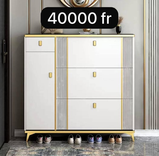 Armoire à chaussures en bois – Design moderne et élégant