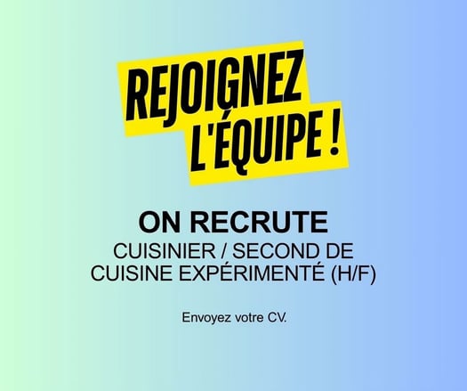 Offre d’Emploi : Cuisinier / Second de Cuisine Expérimenté (H/F)