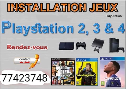 Installation Tout les jeux et Tout les programmes Playstation 2. 3. & 4