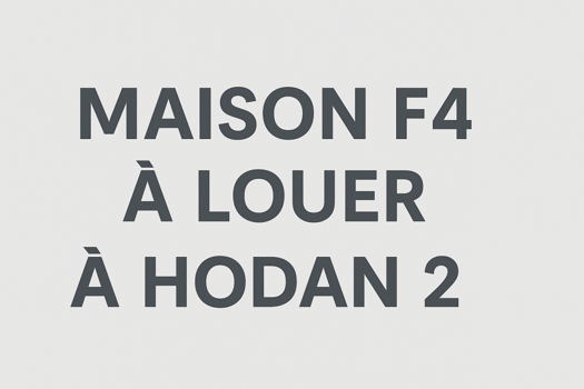 Spacieuse maison F4 à louer à Hodan2 zone10, disponible de suite!