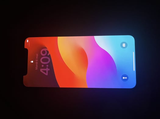 iPhone XS 79% batterie, petite fissure