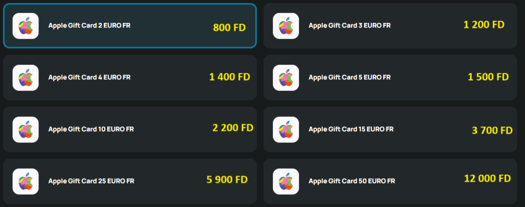 Cartes Apple Gift Card à prix imbattables pour l\'App Store et iTunes