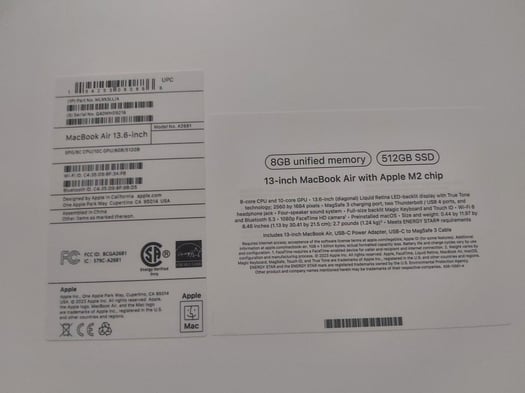 Macbook Air M2 neuf, importé des États-Unis, prix négociable