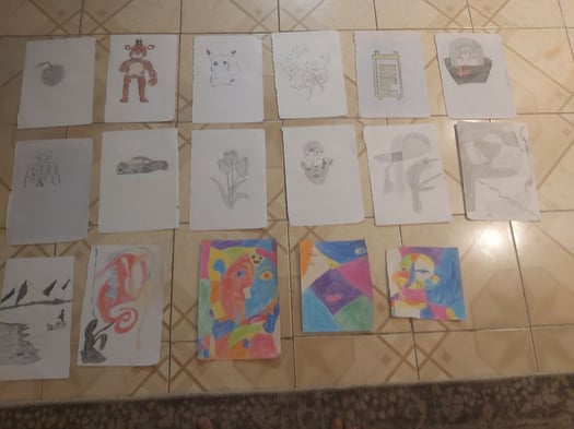 Pack de 10 dessins à vendre