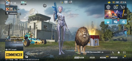 Compte PUBG avec Xsuit, gilte, chapeau et armes glacier