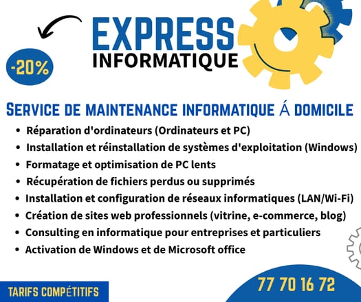 Service de maintenance informatique à domicile