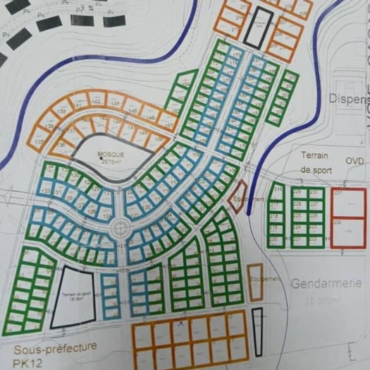 Terrain de 150m² avec titre foncier à PK12 Nord