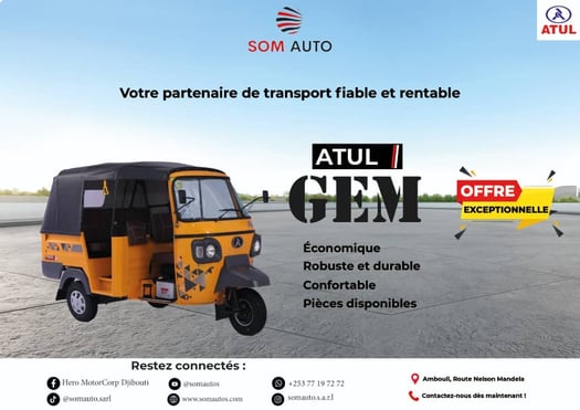 Tricycle Passager ATUL Gem Paxx Diesel