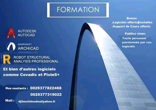 Formation professionnelle sur différets logiciels