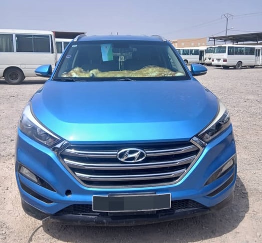 Hyundai Tucson Diesel, Automatique, Bon État, Climatisation, Bleu