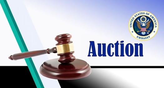 Vente aux enchères en direct à l\'Ambassade américaine de Djibouti