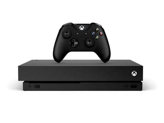 Xbox One X avec 2 manettes et jeux incluant Fortnite