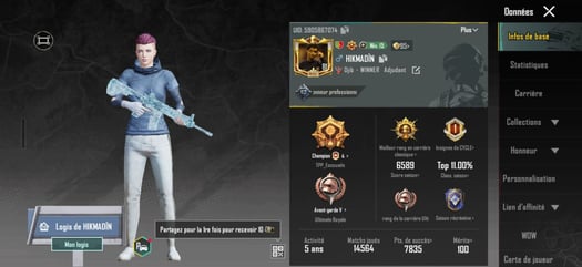 Compte PUBG à vendre - Achat de jeu