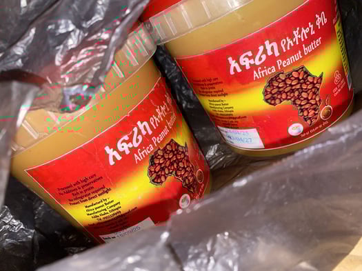 Pâte de cacahuète riche en vitamines pour la prise de masse